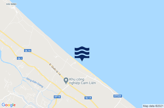 Kiến Giang, Vietnamの潮見表地図