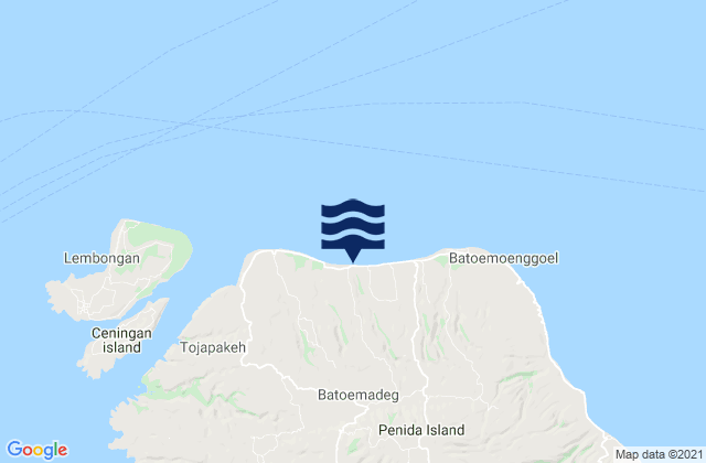 Klumbu, Indonesiaの潮見表地図