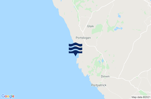 Knock Bay, United Kingdomの潮見表地図