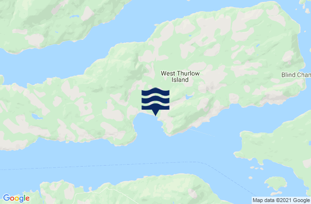 Knox Bay, Canadaの潮見表地図
