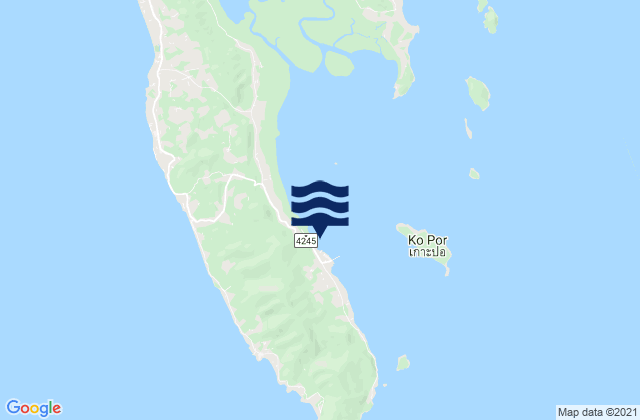 Ko Lanta, Thailandの潮見表地図
