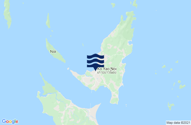 Ko Yao, Thailandの潮見表地図