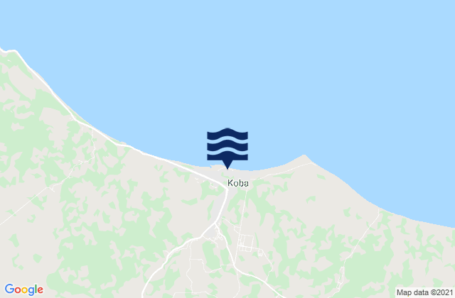 Koba, Indonesiaの潮見表地図