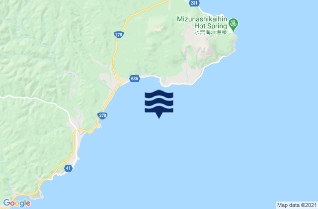 Kobui, Japanの潮見表地図