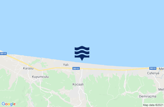 Kocaali, Turkeyの潮見表地図