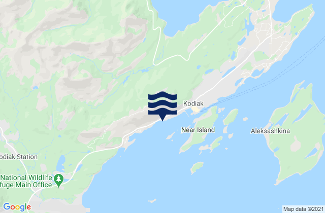 Kodiak (Port Of Kodiak), United Statesの潮見表地図