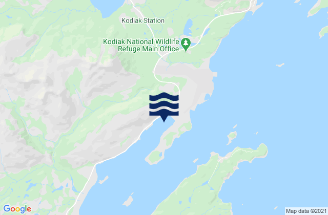 Kodiak Womens Bay, United Statesの潮見表地図