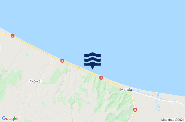 Kohioawa Beach, New Zealandの潮見表地図