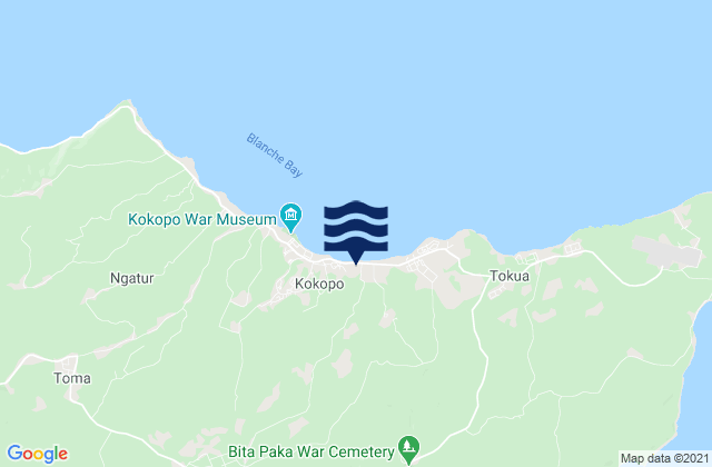Kokopo, Papua New Guineaの潮見表地図