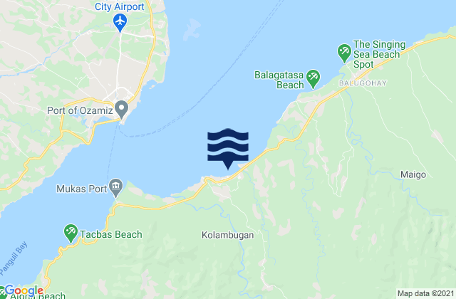 Kolambugan, Philippinesの潮見表地図