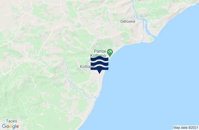 Kolbano, Indonesiaの潮見表地図