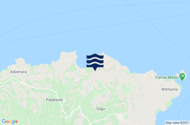 Kolibali, Indonesiaの潮見表地図