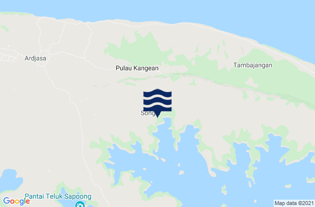 Kolla, Indonesiaの潮見表地図
