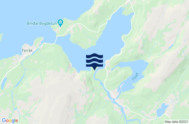 Kongsmoen, Norwayの潮見表地図