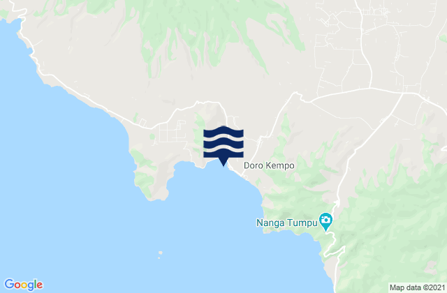Konte, Indonesiaの潮見表地図