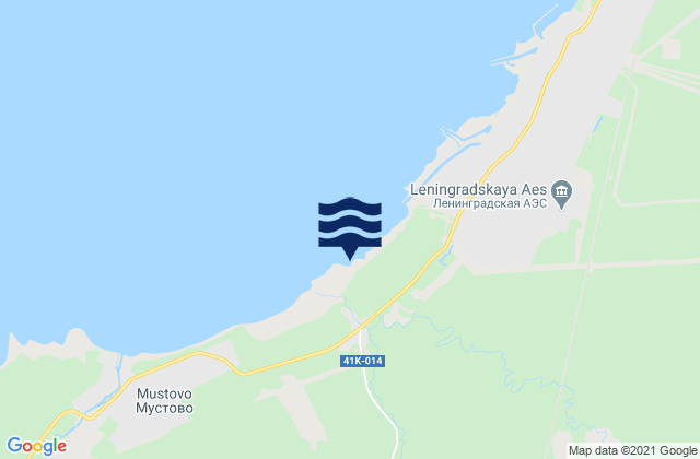 Kopor’ye, Russiaの潮見表地図