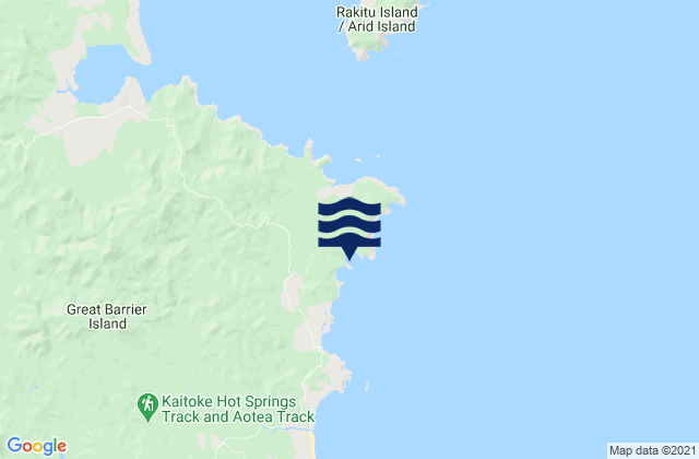 Korotiti Bay, New Zealandの潮見表地図