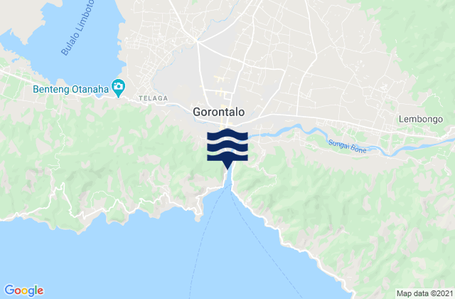 Kota Gorontalo, Indonesiaの潮見表地図