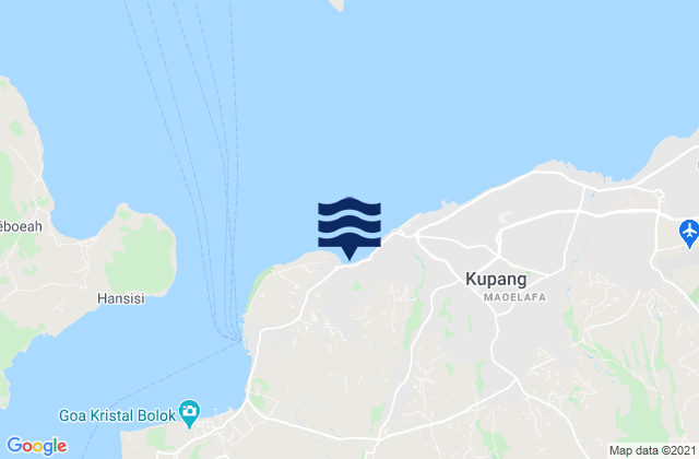 Kota Kupang, Indonesiaの潮見表地図