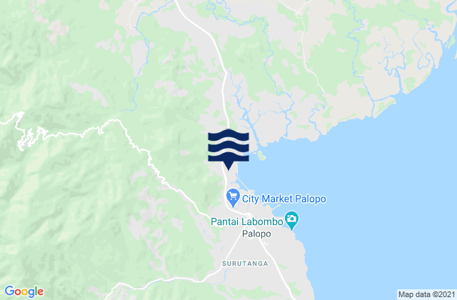 Kota Palopo, Indonesiaの潮見表地図