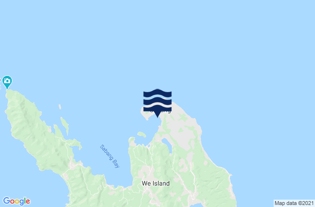 Kota Sabang, Indonesiaの潮見表地図