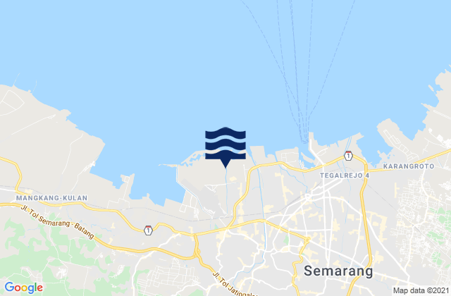 Kota Semarang, Indonesiaの潮見表地図