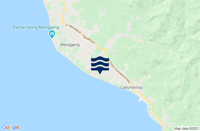 Kota Trieng, Indonesiaの潮見表地図