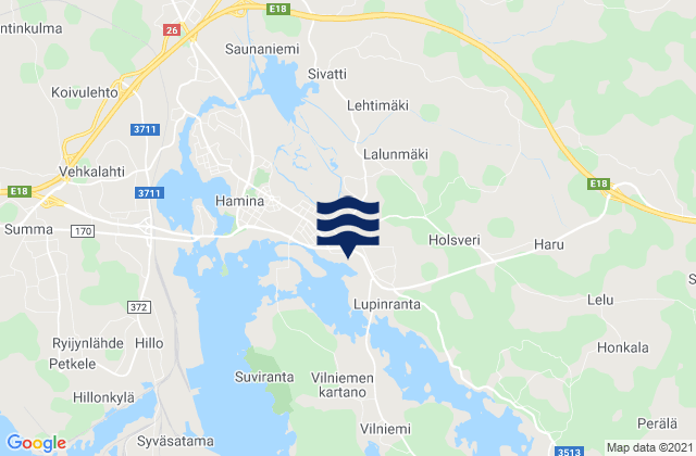 Kotka-Hamina, Finlandの潮見表地図