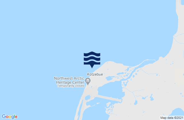 Kotzebue, United Statesの潮見表地図