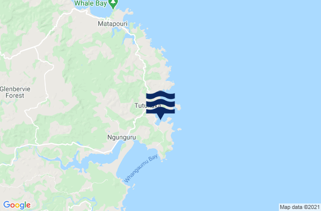Kowharewa Bay, New Zealandの潮見表地図