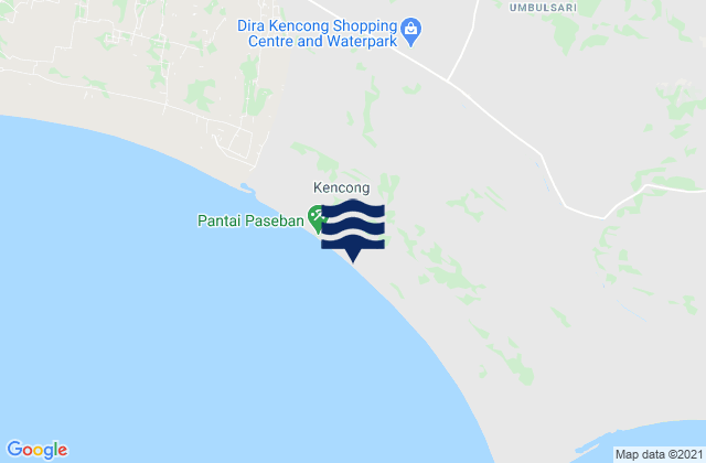 Krajan A Wonorejo, Indonesiaの潮見表地図
