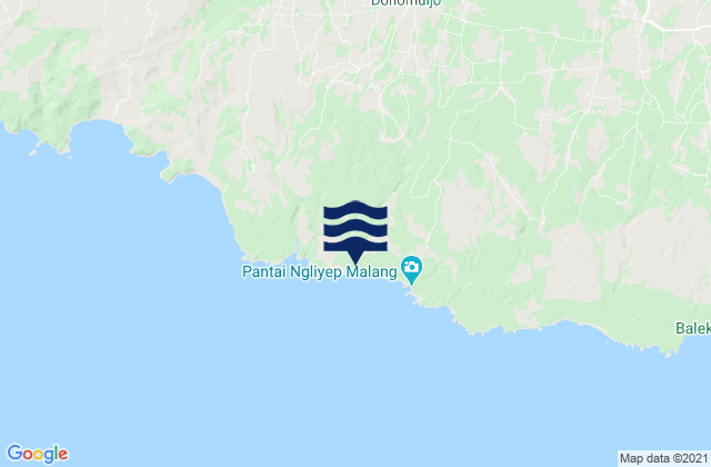 Krajan Dua Putukrejo, Indonesiaの潮見表地図