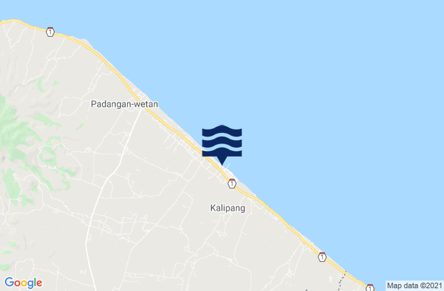 Krajankaras, Indonesiaの潮見表地図