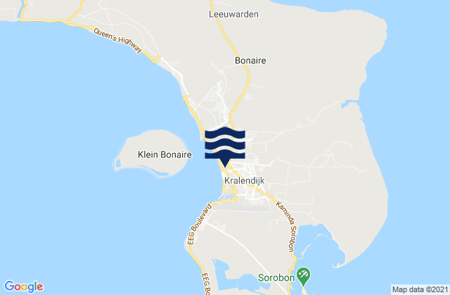 Kralendijk, Bonaire, Saint Eustatius and Saba の潮見表地図