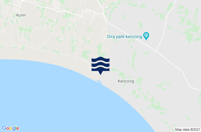 Kramat, Indonesiaの潮見表地図