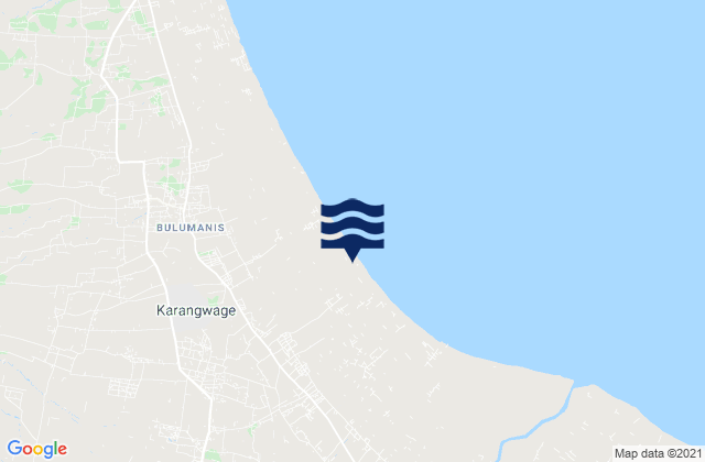 Krandan, Indonesiaの潮見表地図