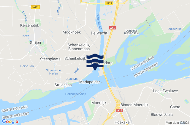 Krimpen aan de IJssel, Netherlandsの潮見表地図