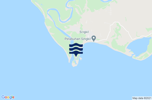 Kuala Baru, Indonesiaの潮見表地図