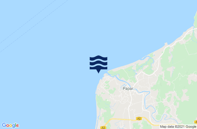 Kuala Papar (Kimanis Bay), Malaysiaの潮見表地図