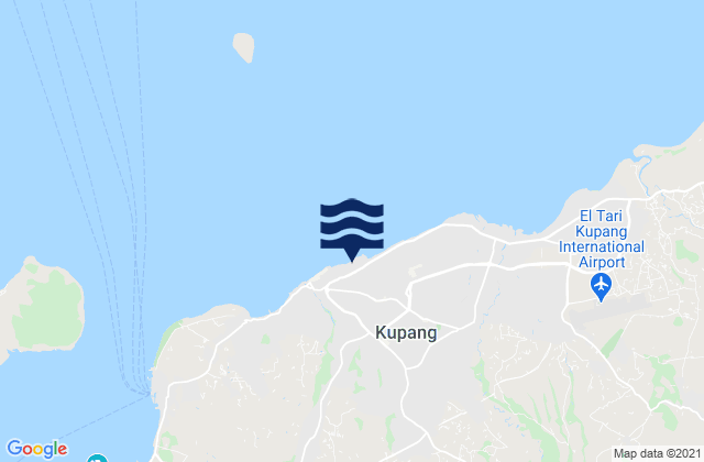 Kuanino, Indonesiaの潮見表地図