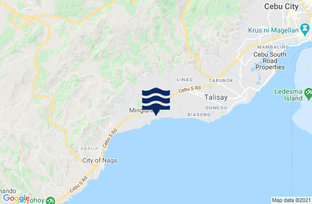 Kuanos, Philippinesの潮見表地図