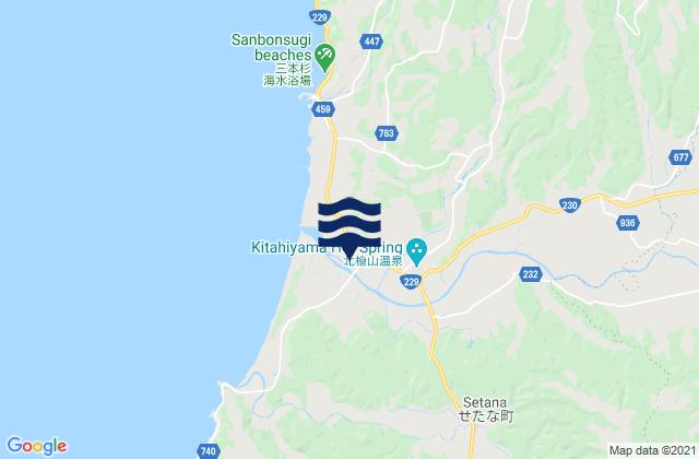 Kudō-gun, Japanの潮見表地図