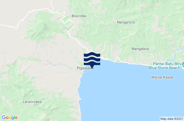 Kuekobo, Indonesiaの潮見表地図
