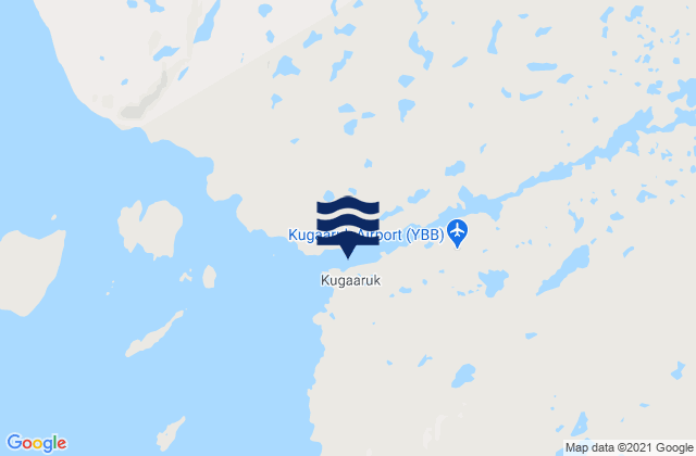 Kugaaruk, Canadaの潮見表地図