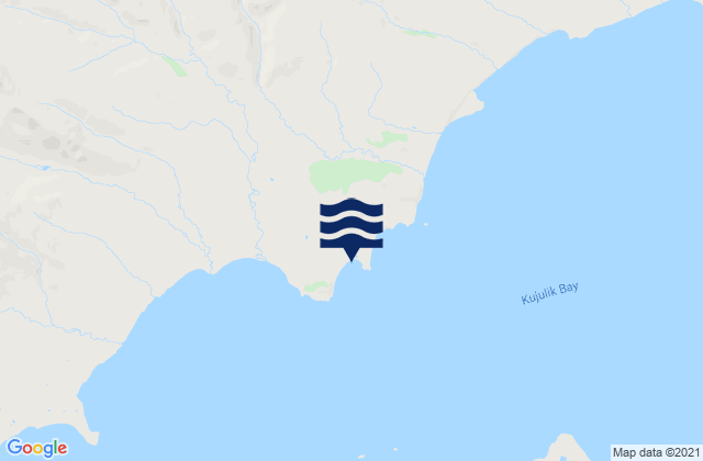 Kujulik Bay (north Shore), United Statesの潮見表地図