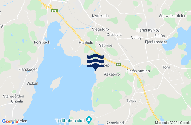 Kungsbacka Kommun, Swedenの潮見表地図