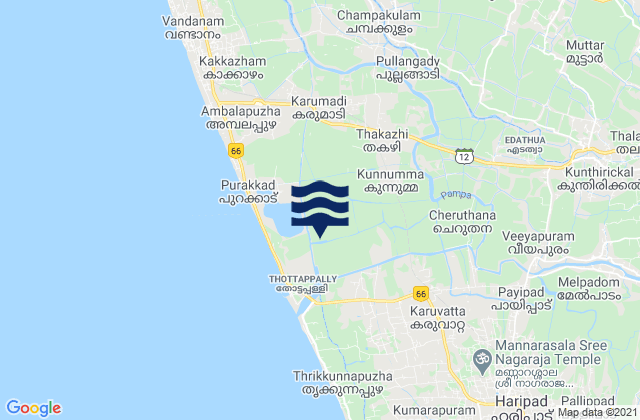 Kunnumma, Indiaの潮見表地図