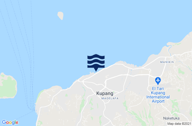 Kupang, Indonesiaの潮見表地図