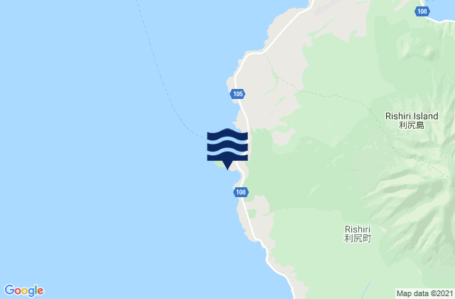 Kutugata, Japanの潮見表地図