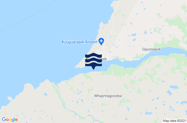 Kuujjuarapik, Canadaの潮見表地図